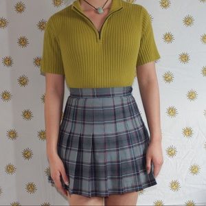 American Apparel blue plaid skirt!